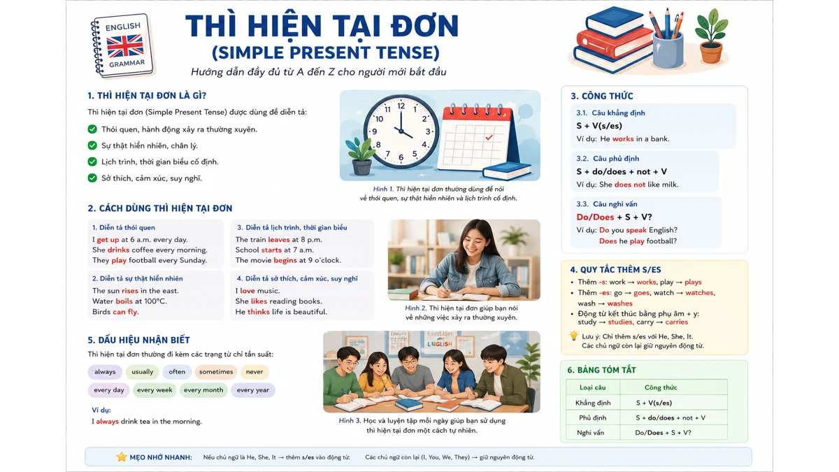 Thì hiện tại đơn Simple Present Tense